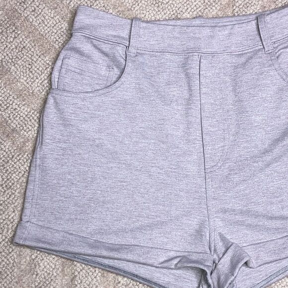 Lululemon Athletica Gray High Waist Shorts - Picture 3 of 5